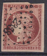 FRANCE : TB CERES 1F ORANGE N° 6b CARMIN FONCE OBLITERATION PC 2358 Ouzouer-le-Marché - COTE 1100 € - 1849-1850 Ceres