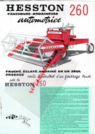 67-LINGOLSHEIM -STRASBOURG-92-COURBEVOIE  PROSPECTUS PUBLICITE GOETZMANN-FAUCHEUSE HESSON 260    TRACTEUR-AGRICULTURE - Landwirtschaft