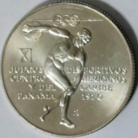 Panama - 5 Balboas 1970, XI Central American And Caribbean Games,Silver, KM# 28 (#1953) - Panama