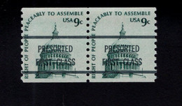 1088419957 1976 SCOTT 1616B POSTFRIS MINT NEVER HINGED EINWANDFREI (XX)  PAIR PRECANCELED DOME OF CAPITOL DULL GUM - Rollenmarken