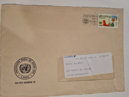 Lettre NATIONS UNIES GENEVE Journéz Pour Les Personnes âgées Science Et Technique - Cartas & Documentos