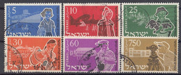 ISRAEL 108-113,used,falc Hinged - Used Stamps (without Tabs)