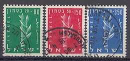 ISRAEL 140-142,used,falc Hinged - Gebraucht (ohne Tabs)