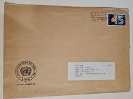 Lettre NATIONS UNIES GENEVE UNITAR Unis En Connaissance 1990 - Covers & Documents