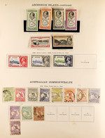 BRITISH COMMONWEALTH 'NEW IDEAL' ALBUM TO 1936 With Mint And Used Ranges, Incl. Some Better, Many 1935 Jubilee Sets, Str - Altri & Non Classificati