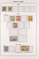 MARSHALL IS. 1900-01 A Used Range Incl. 1900 3pf & 5pf, 1900 Range To 3m. S.T.C. â‚¬315. (9 Stamps) - Altri & Non Classificati