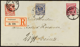 NEW GUINEA 1892 (25th February) Forerunner 10pf Stationery Envelope With Additional 10pf And 20pf, Registered Stephansor - Altri & Non Classificati