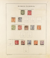 1886-1935 USED COLLECTION Incl. 1886-87 Set To 4d, 1889 Surcharges Set (ex 5c On Â½d) To 50c On 6d (this With 'Casablanc - Gibraltar