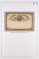 1875-97 POSTAL STATIONERY Mostly Unused Incl. 1875 Â¼r Card, Â½r And 1r Envelopes, And Â¼r Wrapper, 1890 3c Card Use To  - Guatemala