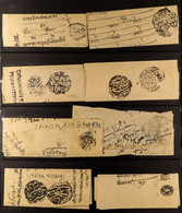 JAIPUR Collection Of Pre-stamp Native Manuscript Documents / Official Letters Bearing Various 'SEALS' In Black. Most Sea - Other & Unclassified