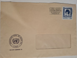 Lettre NATIONS UNIES GENEVE 40e Anniversaire De L'administration Postale De L'ONU - Storia Postale