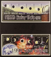 1999 SOLAR ECLIPSE - IMPERF PROOFS Se-tenant Complete Sheetlets (as SG 3191/3196 & 3197/3202) - IMPERF PROOFS From TheÂ  - Maldives (...-1965)