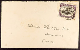 1911 (14th April) Internal Envelope Bearing Lakatoi 2d (torn Before Use) Tied By IOMA Cds, Addressed To Samarai, Scarce  - Papua New Guinea