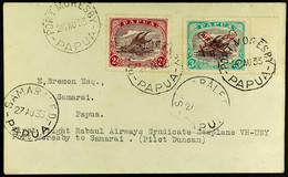 AIRMAIL 1933 (26th August) Port Moresby To Samarai Cover (Eustis P66), Fine. - Papua New Guinea