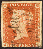 1841 1d Red-brown Plate 34 Imperf With Large Part 'CLEDBURY / PENNY POST' (not Listed In Danzig)Â , Spec B1wc Cat Â£1100 - Other & Unclassified