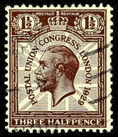 1929 1Â½d Purple-brown PUC, '1829' Variety, SG Spec. NCom7c, Neat Part Machine Cancel Clear Of The Variety. - Unclassified
