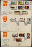 CHANNEL ISLANDS AND ISLE OF MAN 1969-80's Collections Of Never Hinged Mint Stamps And First Day Covers In Albums And 'ne - Other & Unclassified