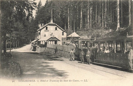 Gérardmer * 1909 * Hôtel Et Tramway Du Saut Des Cuves * Train Locomotive Machine * Ligne Chemin De Fer Vosges - Gerardmer