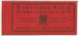 ALEMANIA REICH 1936 CARNET COMPLETO JUEGOS OLIMPICOS DE BERLIN OLYMPIC GAMES - Ete 1936: Berlin