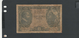 ESPAGNE - Billet 25 Pesetas 1940 B/VG Pick-116 - 25 Pesetas