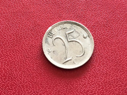 Münze Münzen Umlaufmünze Belgien 25 Centimes 1974 Belgique - 25 Centimes