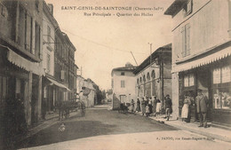 St Genis De Saintonge * La Rue Principale , Quartier Faubourg Des Halles * Commerce Magasin - Autres & Non Classés