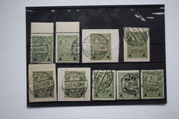1915 Poland Locals Warszawa Fis 7a/b/c 9 Used Stamps Shades - Usados