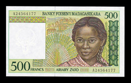 Madagascar 500 Francs ND (1994) Pick 75a Serie A Sign 4 Sc Unc - Madagascar