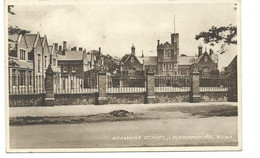Leicestershire Postcard Loughborough Grammar School Sepia Type 1950 Posted - Andere & Zonder Classificatie