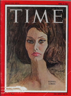 TIME - 6 AVRIL 1962 - SOPHIA LOREN - HIMALAYA - Sonstige & Ohne Zuordnung