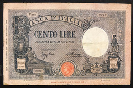 Italy Italia Regno 100 Lire 21 11 1933 Taglietti E Restauri Lotto.4066 - 100 Lire