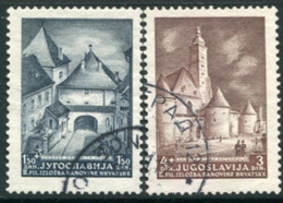 YUGOSLAVIA 1941 Slavonski Brod Philatelic Exhibition Used.  Michel 439-40 A - Gebraucht