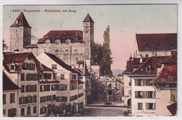 Rapperswil - Marktplatz Mit Burg - Rapperswil-Jona