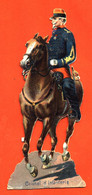 CHROMO DECOUPI Gaufré " Colonel D'infanterie à Cheval " - Infantes