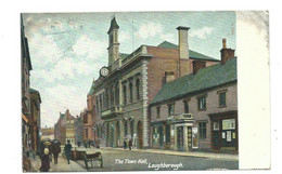 Leicestershire Postcard  Loughborough Town Hall  Posted 1904 Hartmann - Sonstige & Ohne Zuordnung