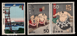 Japon - Japan 1978 Yvert 1260-62, Ancient Sports, Sumo (I) - MNH - Neufs