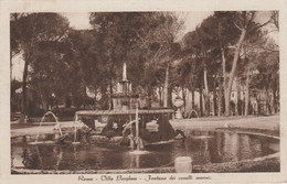 ROMA -  Villa Borghese - Fontana Dei Cavalli Marini - Parcs & Jardins