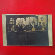 CARTE PHOTO INTERIEUR D UN CAFE BAR LIEU A IDENTIFIER - To Identify