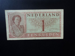 PAYS BAS : 1 GULDEN   8.8.1949    CH07-1a * / P 72     TTB ** - 1  Florín Holandés (gulden)