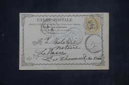 FRANCE - Cérès 15ct Sur Carte Précurseur Pour La Basse En 1874 -  L 141614 - Cartes Précurseurs