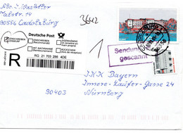 57265 - Bund - 2005 - €1,60 SWK MiF A EinwR-Bf CADOLZBURG -> Nuernberg, M Stpl "Sendung Gescannt" - Lettres & Documents
