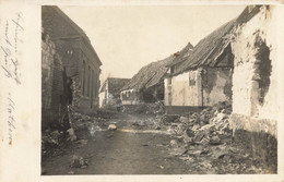 Plouvain * Carte Photo * Rue Bombardée * Village Sous Occupation Allemande WW1 Guerre 14/18 War - Sonstige & Ohne Zuordnung