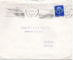 57271 - Deutsches Reich - 1939 - 25Pfg Hindenburg EF A Bf M Dt Devisenkontrollzensur WIEN -> Schweiz - Lettres & Documents