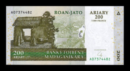Madagascar 200 Ariary 2004 Pick 87b Sc Unc - Madagascar