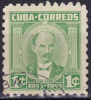 Cuba YT 402 Mi 410 Année 1954 (Used °) José Marti - Oblitérés