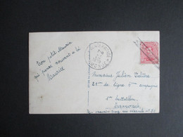 Nr 138 Op PK Naar Dendermonde - 24 Eme De Ligne 4 Eme Cie 1° Bataillon - Storia Postale