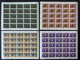 Niger 1997 Mi. 1272 - 1275 Sheet Bogen Planche Oiseaux Vögel Birds (Impressor SA) Faune Fauna MNH ** 4 Val. - Níger (1960-...)