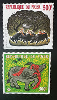 Niger 1997 Mi. 1276 - 1277 Année Du Tourisme Year Of The Ox Année Du Buffle Jahr Des Ochsen China Chinese New Year Fauna - Koeien