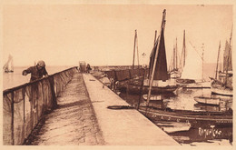 L'herbaudière , Ile De Noirmoutier * Le Port * Pêcheur Réparant Ses Filets De Pêche Et Bateaux - Noirmoutier