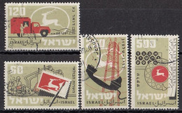 ISRAEL 172-175,used,falc Hinged - Usati (senza Tab)